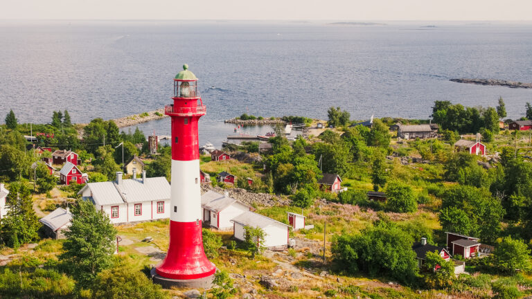 vit och röd fyr